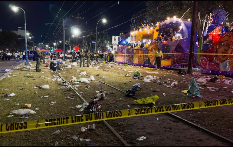 El tiroteo ocurrió durante el desfile de Krewe of Bacchus. AP/D. Grunfeld