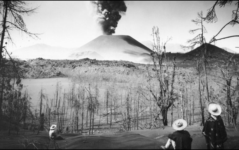 El volcán Paricutín presentó actividad volcánica a lo largo de casi una década. ESPECIAL/ UNAM