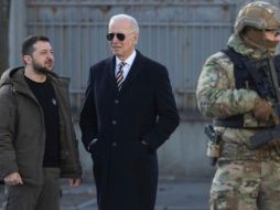 Biden pasó más de cinco horas en Kiev, donde consultó con Zelensky los pasos a seguir. AP