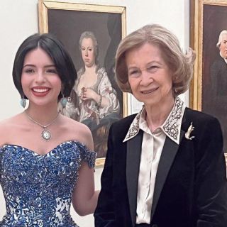 Ángela Aguilar deleita a la realeza de España