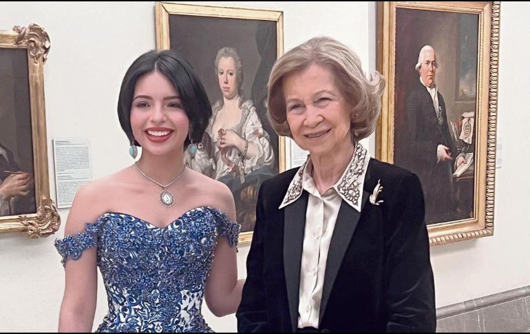 Ángela Aguilar y Sofía de Grecia, reina consorte de España. INSTAGRAM
