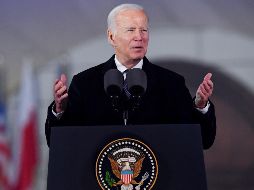 Biden refrendó el comprosimo con Ucrania. EFE/P. Nowak