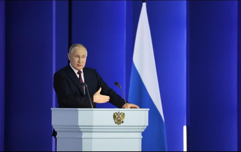 El presidente ruso, Vladímir Putin, declaró que Moscú suspendería su participación en el tratado Nuevo START. AP