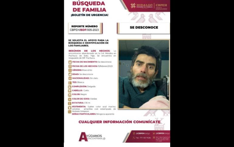 El hombre no ha podido dar información sobre su identidad. SUN