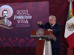 El Presidente López Obrador se pronunció este miércoles sobre el veredicto de culpabilidad para García Luna. EFE/J. Méndez