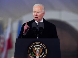 Joe Biden se encuentra en Varsovia, como parte de una visita a Polonia tras llegar de sorpresa a Kiev. EFE/P. Nowak