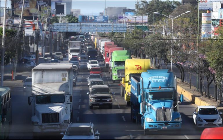 La Conatram asegura que no habrá bloqueo de vías, aunque sí advierte de tráfico pesado. EL INFORMADOR/C. Zepeda