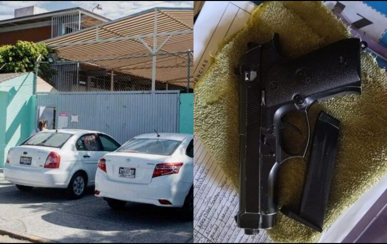 Al menor le aseguraron el arma que llevó a una escuela en Zapopan y que resultó ser de juguete. ESPECIAL