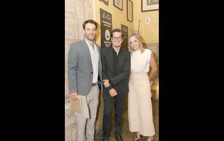 Carlos fadl, Javier Lemarroy y Marcela karthe. GENTE BIEN JALISCO/Christian Pérez