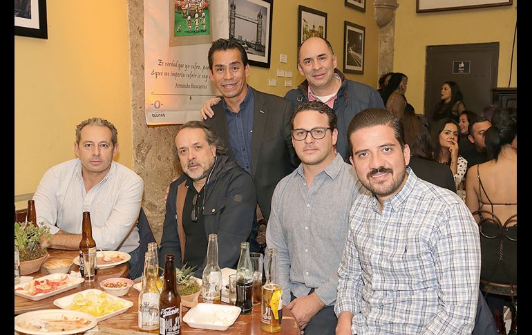 Daniel garza, Oscar de la Higuera, Ángel Ordóñez, Luis Torres, Diego Casulleras y Francisco López. GENTE BIEN JALISCO/Christian Pérez