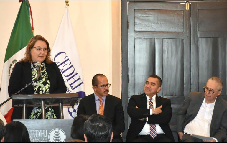 Luz del Carmen Godínez González, presidenta de la CEDHJ, presentó su informe anual de actividades. ESPECIAL