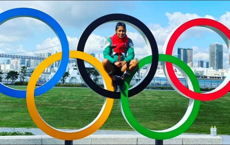 Esmeralda Falcón rifará su uniforme que utilizó en los Juegos Olímpicos de Tokio. ESPECIAL