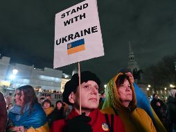 El Reino Unido registró movilizaciones pacíficas a favor de la resistencia ucraniana. EFE/A. Rain