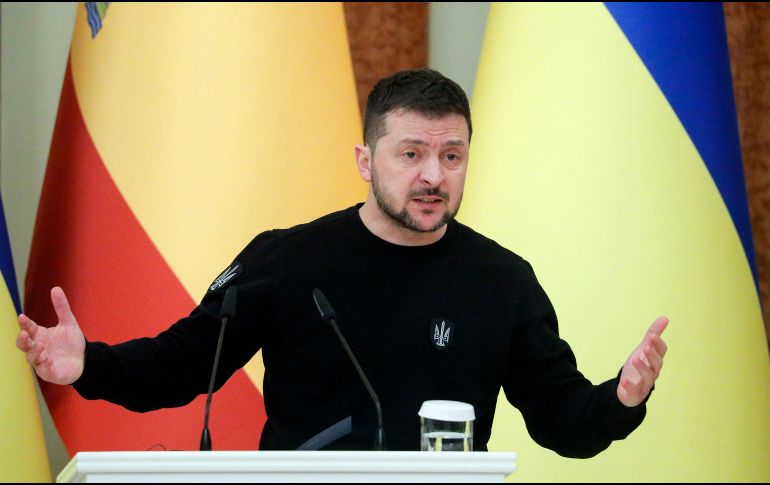 Zelenski específicamente que su administración trabaja en conseguir el apoyo de Latinoamérica y África a su plan de paz. EFE/S. Dolzhenko