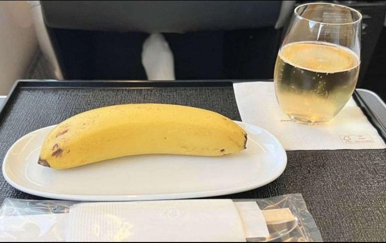 El desayuno vegano de la aerolínea. ESPECIAL
