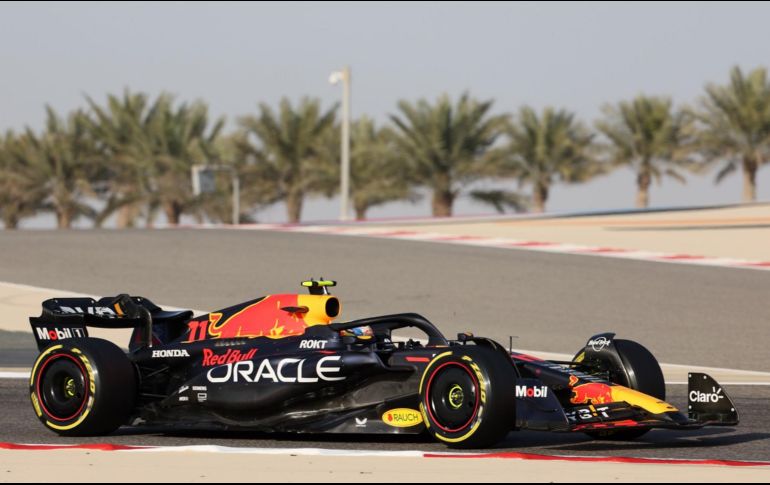 El mexicano Checo Pérez fue el que más rodó, con 133 vueltas. AFP / G. Cacace