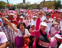 Este domingo se llevó a cabo una manifestación a favor del INE en la Plaza Liberación. EL INFORMADOR/ CARLOS ZEPEDA