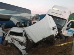 El siniestro ocurrió cerca de las 6:00 de la mañanam de este lunes en las inmediaciones de la caseta de cobro El Cerrillo. SUN/ESPECIAL