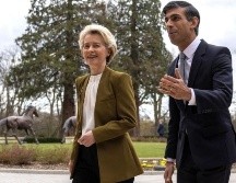 Ursula von der Leyen y Rishi Sunak. PA MEDIA