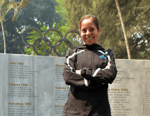 CITLALI MOSCOTE. La fondista jalisciense fue presentada este lunes ante los medios de comunicación como la primera atleta mexicana en dar la marca para Juegos Olímpicos en este ciclo. ESPECIAL / Code Jalisco