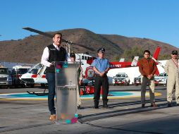 El helicóptero fue adquirido mediante un contrato de arrendamiento de 90 horas o 90 días por periodo, lo que ocurra primero, del 2021 al 2024. ESPECIAL/Gobierno de Tlajomulco