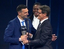 El premio al mejor entrenador del año fue para Lionel Scaloni. AP/Michel Euler