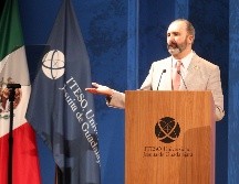 El rector del ITESO, Alexander Zatyrka, presentó su primer informe de actividades. EL INFORMADOR/ ALONSO CAMACHO