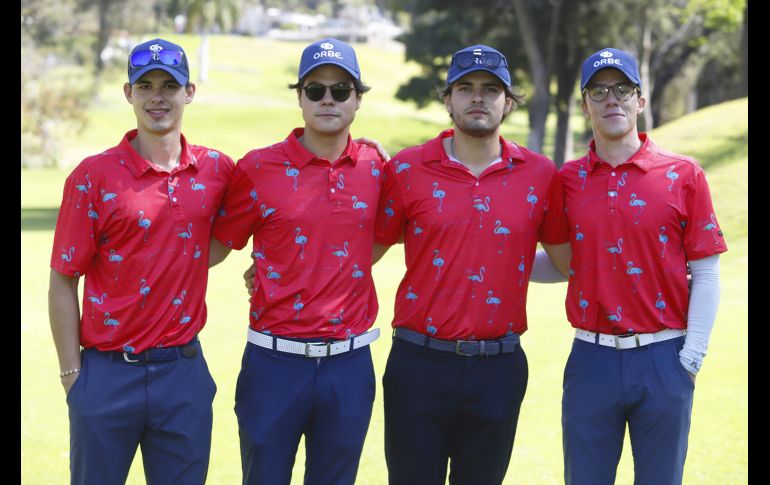 Pablo Díaz Del Castillo Álvarez, Andrés Cervantes, Pablo Martínez Gallardo Bertoldi y Álvaro Lapuente Orendain. GENTE BIEN JALISCO/Claudio Jimeno