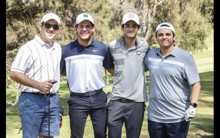 Daniel Sarquiz, Fernando López, Sebastián Salido y Juan Álvaro Echeverri. GENTE BIEN JALISCO/Claudio Jimeno