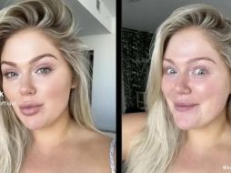 La usuaria de Tiktok, Kelly Strack -quien publica sobre maquillaje- demuestra cómo un filtro puede transformar su aspecto. KELLYSTRACKOFFICIAL/TIKTOK