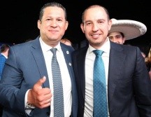 Marko Cortés asistió al quinto informe de actividades del gobernador Diego Sinhue Rodríguez Vallejo. TWITTER/@MarkoCortes