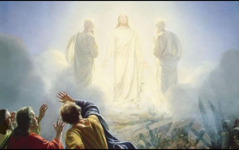«Su rostro se puso resplandeciente como el sol y sus vestiduras se volvieron blancas como la nieve». WIKIPEDIA/«La transfiguración de Jesús», de Carlo Bloch