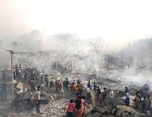 Autoridades no ha brindado mayores datos sobre el incendio desatado este domingo. AP/M. Hossain