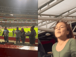 En el video se puede observar que se agreden con vasos de cerveza e insultos. ESPECIAL