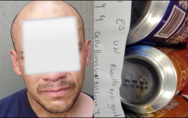 El hombre que intentó asaltar una tienda con un mensaje amenazante fue detenido. ESPECIAL