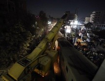 El descarrilamiento ocurrió mientras el tren pasaba por una estación en la ciudad de Qalyub rumbo a la ciudad de Menouf. AP