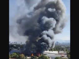 Las llamas se veían a varios kilómetros de distancia. SUN