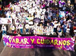 La tarde de este miércoles se realizan marchas del 8M en Guadalajara. EL INFORMADOR/ ARTURO NAVARRO