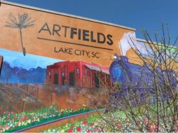 Un mural adorna una fachada el martes 7 de marzo de 2023 en Lake City, Carolina del Sur. AP