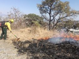El incendio en el Cerro del Colli fue declarado como controlado. ESPECIAL