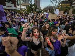 Más de 70 mil mujeres acudieron a las marchas en Guadalajara. EL INFORMADOR/ CARLOS ZEPEDA