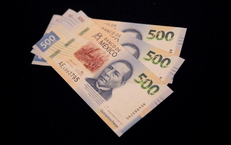 Desde que inició el año, el peso acumula una ganancia de 8.1% o 1.58 unidades y se encuentra a la cabeza como la moneda con mejor desempeño. EL INFORMADOR/ARCHIVO