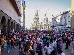 Más de 70 mil mujeres se manifestaron ayer en la marcha del 8M. EL INFORMADOR/ C. Zepeda 