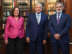 En la reunión con Haitham Al-Ghais, el Presidente López Obrador estuvo acompañado por varios miembros de su gabinete. TWITTER/@lopezobrador_
