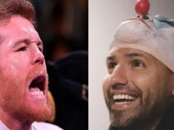 Tras la polémica, Saúl Álvarez y el Kun Agüero hicieron las pases. ESPECIAL