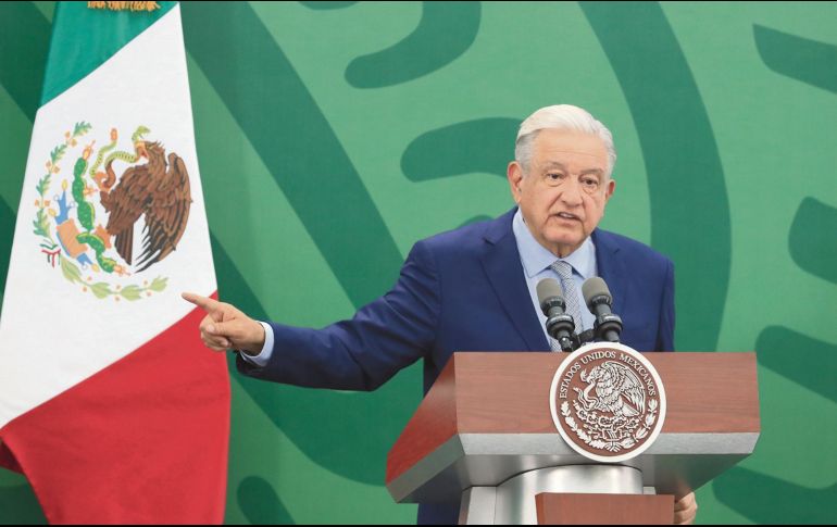 Andrés Manuel López Obrador, mandatario mexicano, señala que en Estados Unidos vive un “problema grave de descomposición social”. EFE