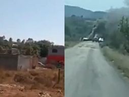 Habitantes de Michoacán han compartido en redes sociales videos de las balaceras en Uruapan, Buenavista y Tepalcatepec. ESPECIAL