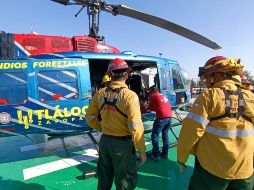 Al menos 28 elementos combaten un incendio en el paraje de Palo Gordo, en Zapopan. ESPECIAL
