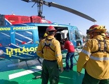 Al menos 28 elementos combaten un incendio en el paraje de Palo Gordo, en Zapopan. ESPECIAL