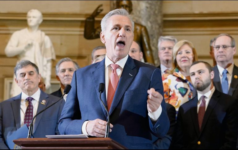 El presidente republicano de la Cámara de Representantes, Kevin McCarthy. EFE